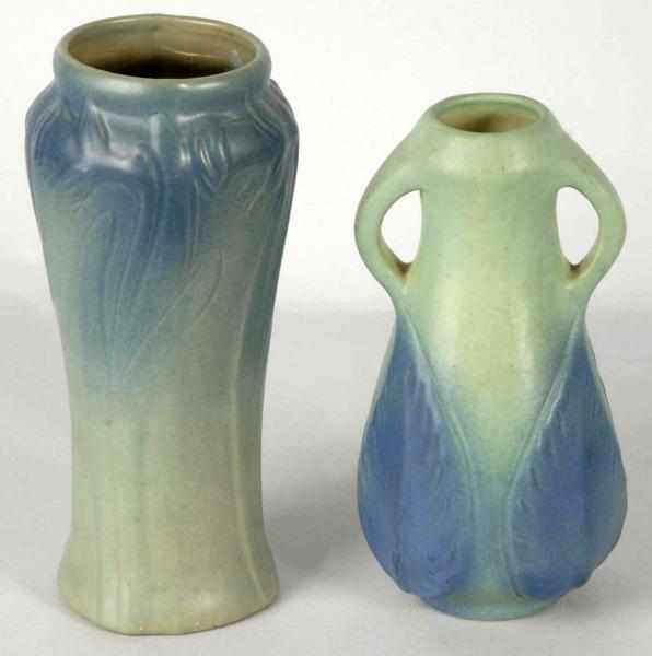 Appraisal: Lot of Turquoise Van Briggle Vases Description s to s