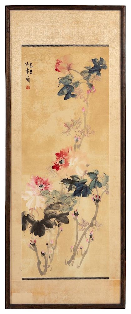 Appraisal: Anonymous EARLY TH CENTURY Flowering Peonies Anonymous EARLY TH CENTURY