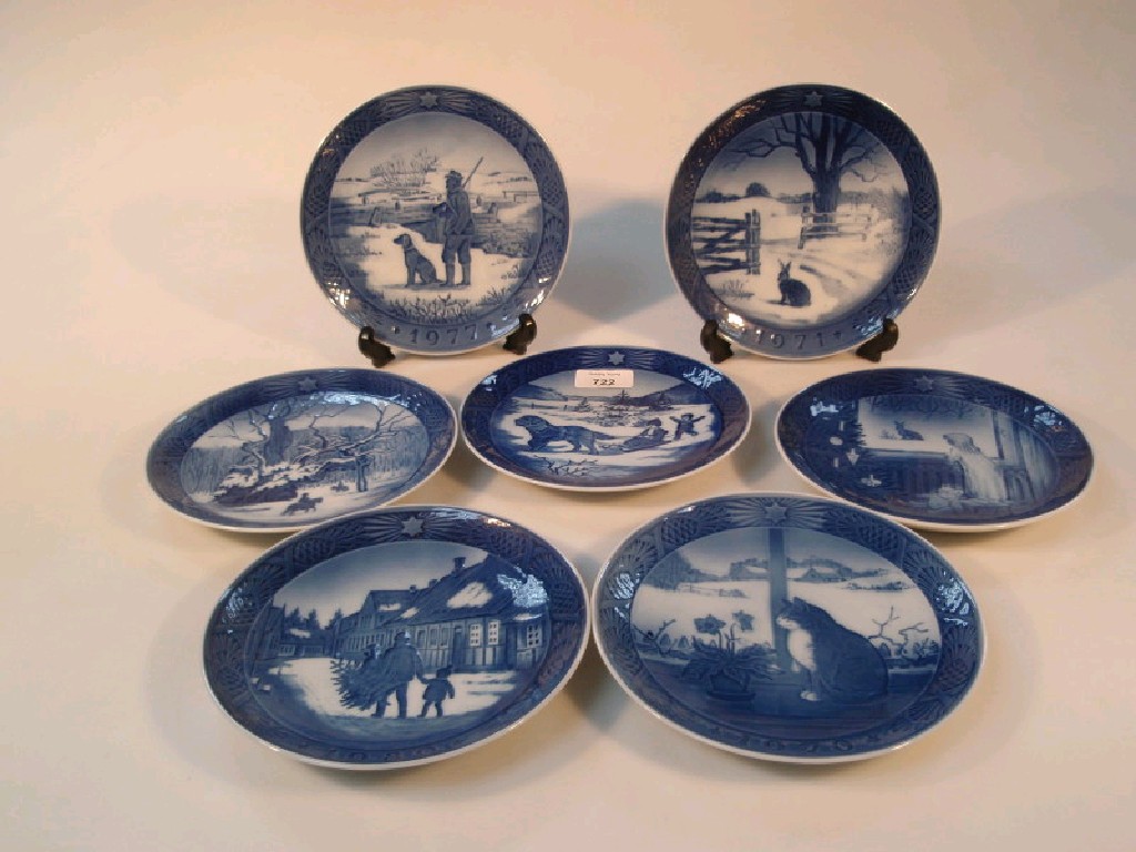 Appraisal: Royal Copenhagen Christmas plates