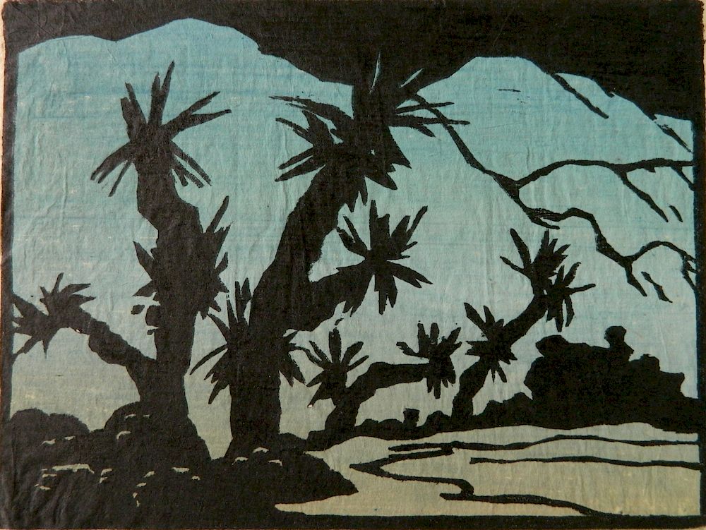 Appraisal: Jessie Jo Eckford woodcut Jessie Jo Eckford American - -