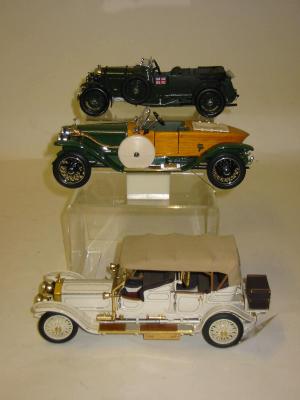 Appraisal: Three Franklin Mint Models Rolls Royce Silver Ghost Bentley Blower