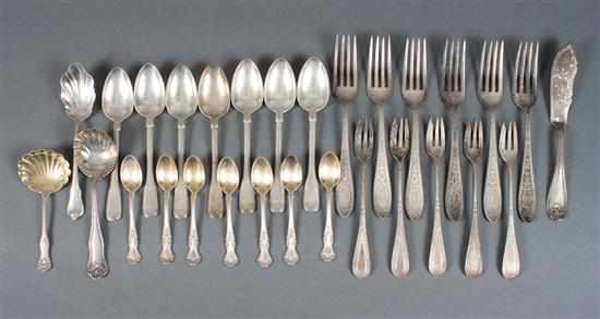 Appraisal: Twenty-nine assorted items of American sterling silver flatware and small