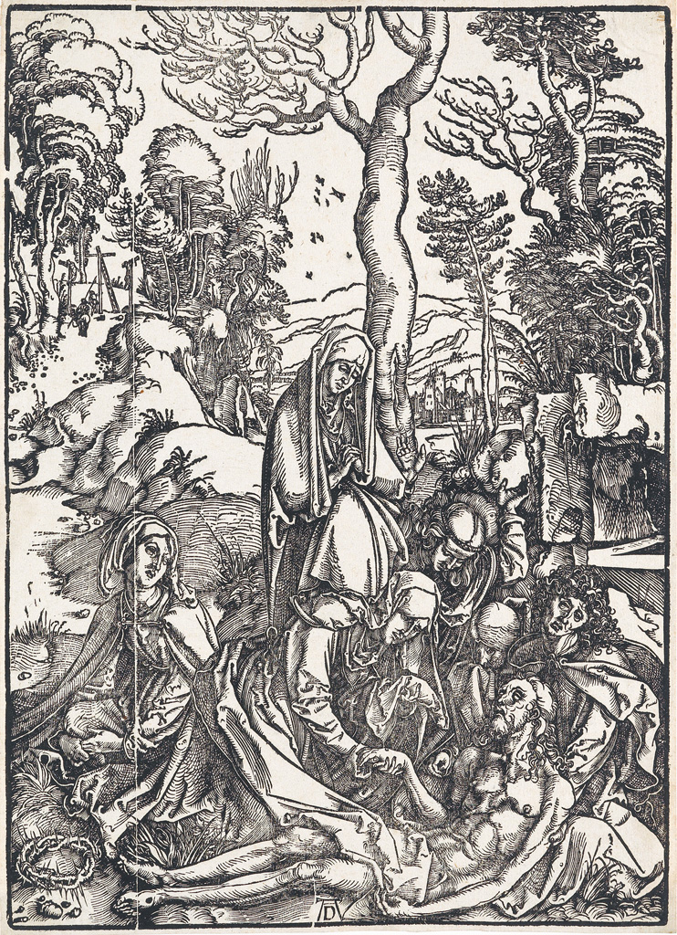 Appraisal: ALBRECHT D RER The Lamentation Woodcut circa - x mm