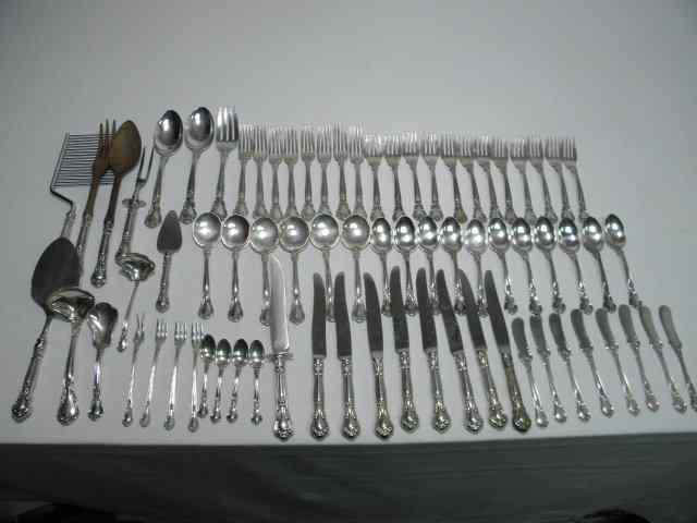 Appraisal: Gorham sterling silver flatware group in the ''Chantilly'' pattern Includes