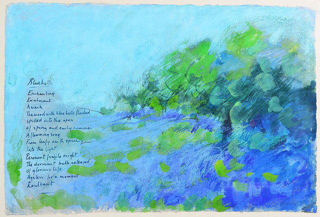 Appraisal: Richard Robbins British - Bluebellssigned lower right and inscribed with