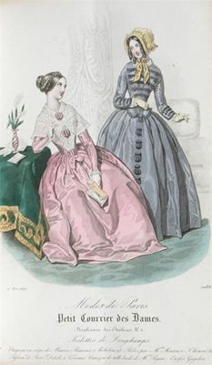 Appraisal: Costume Plates - Journal des Demoiselles hand-coloured fashion plates contemporary