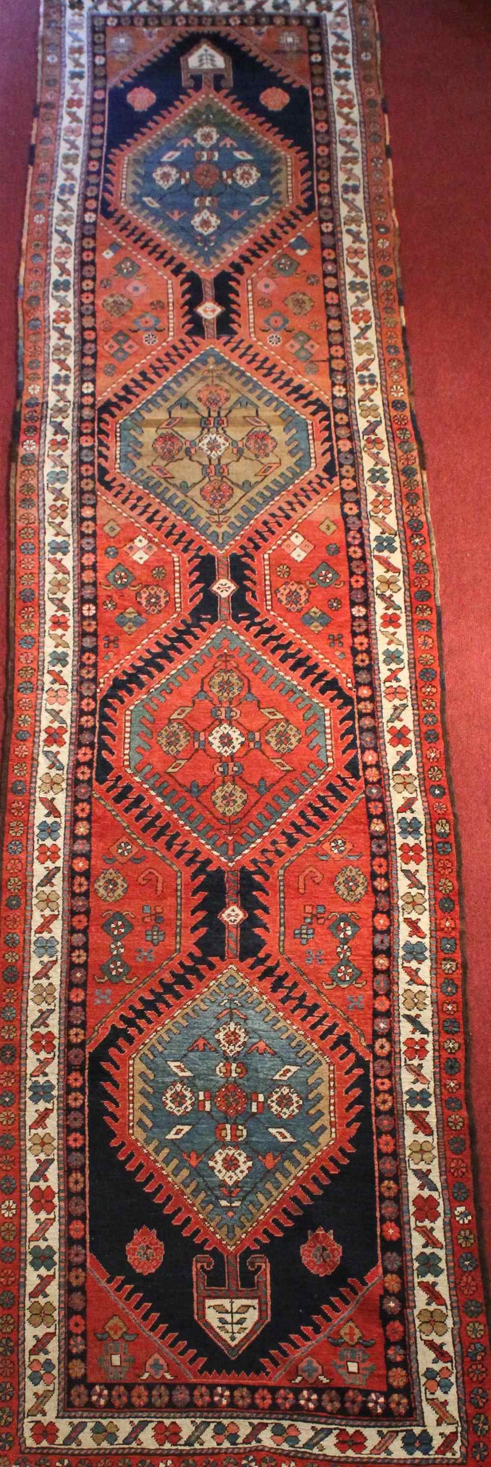 Appraisal: PERSIAN FOUR MEDALLION RUG approx ' '' x ' ''