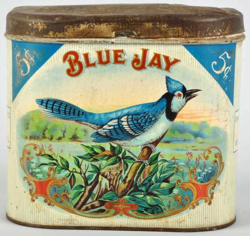 Appraisal: Blue Jay Cigar Tin Medium soiling minor marks and light