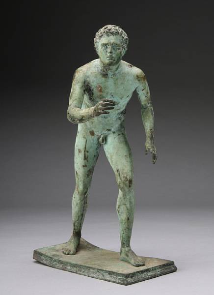 Appraisal: An Italian Grand Tour verdigris bronze figure circa depicting an