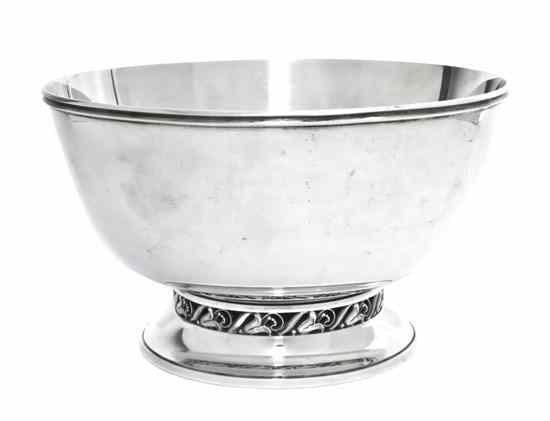 Appraisal: An American Sterling Silver Center Bowl Alphonse La Paglia for