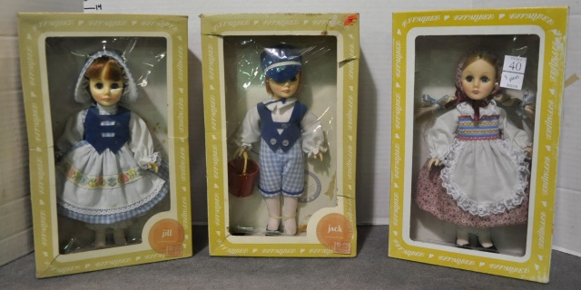 Appraisal: Three Effanbee DollsIn original boxes Jack Jill and Heidi