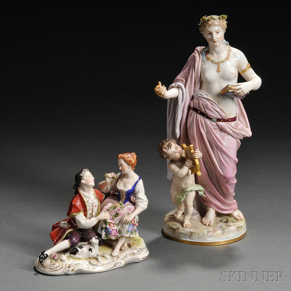 Appraisal: Meissen Porcelain Figure Group Saxony late th early th century