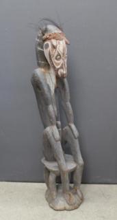 Appraisal: th C Sepik River Male Ancestoral Figure th C Sepik