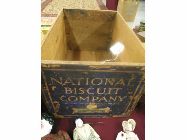 Appraisal: Victorian Wooden Box National Biscuit Company