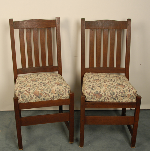 Appraisal: A Pair of L JG Stickley Dining Side Chairs each