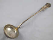 Appraisal: A silver single struck Queen's pattern soup ladle Glasgow l