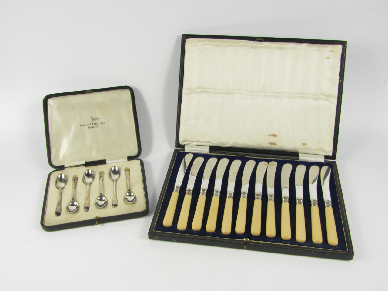 Appraisal: A set of six George V silver coffee spoons Sheffield