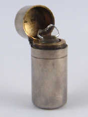 Appraisal: A Victorian silver perfume flask stopper chipped Sampson Mordan London