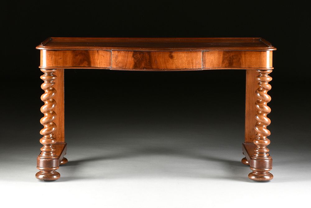 Appraisal: A VICTORIAN MAHOGANY WRITING DESK MID TH CENTURY A VICTORIAN