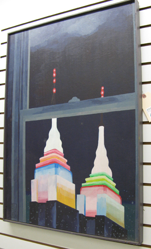 Appraisal: JAN SAWKA American born Acrylic on panel titled Empire State