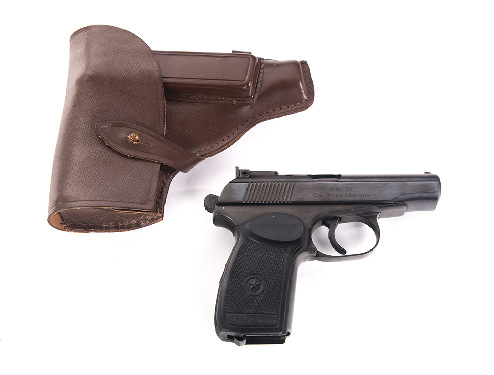 Appraisal: MAKAROV MM AK PISTOL WITH LEATHER HOLSTER Russian th century