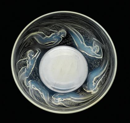 Appraisal: Lalique 'Ondines' pattern glass bowl th century Of circular form