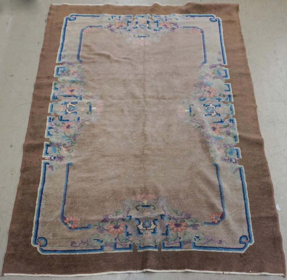 Appraisal: CHINESE FLORAL RUG FT IN X FT INChinese Floral Rug