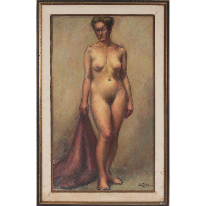 Appraisal: Edward F Rebeck American th century ''Standing Nude '' oil