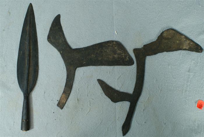 Appraisal: wrought iron West African throwing knives early th c with