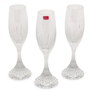 Appraisal: A Set of SevenBaccaratChampagne Flutes th Century Height inches Property