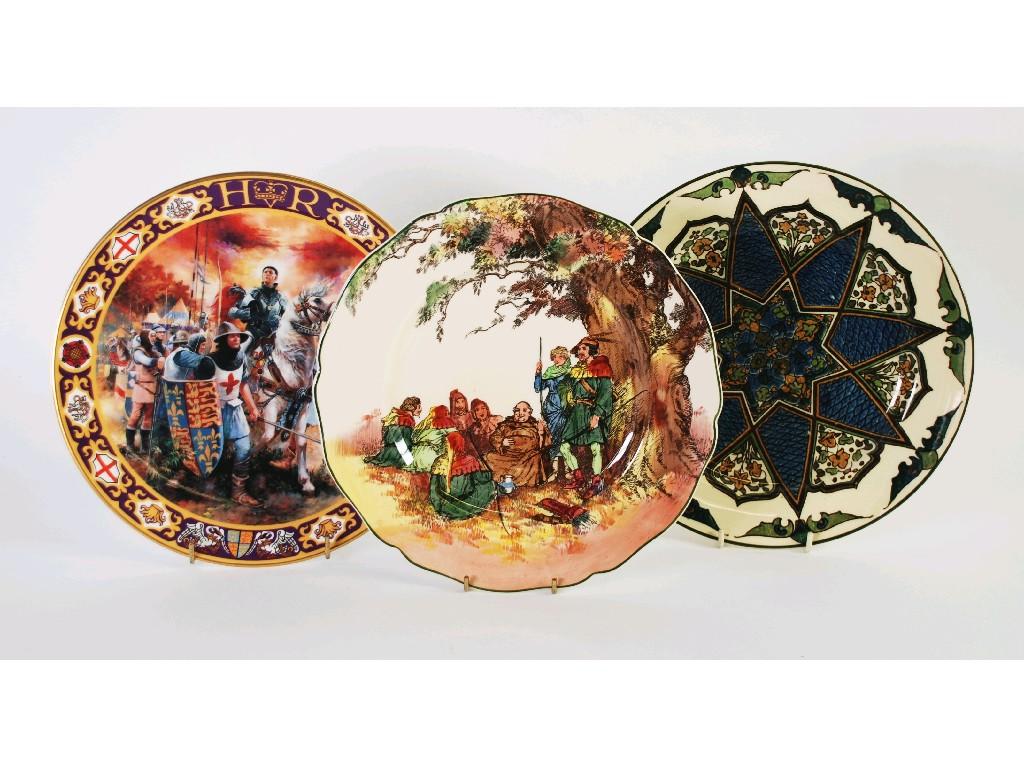 Appraisal: A ROYAL DOULTON WALL PLATE 'UNDER THE GREENWOOD TREE' D