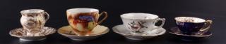 Appraisal: Porcelain Tea Cup Saucer Collection Porcelain tea cup and saucer