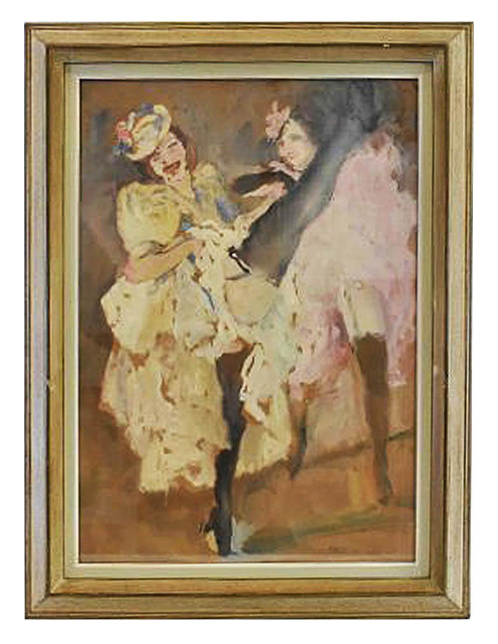 Appraisal: PAL FRIED HUNGARIAN - Can Can Dancers Signed l r