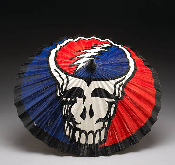 Appraisal: A small Grateful Dead umbrella s- s Constructed with bamboo