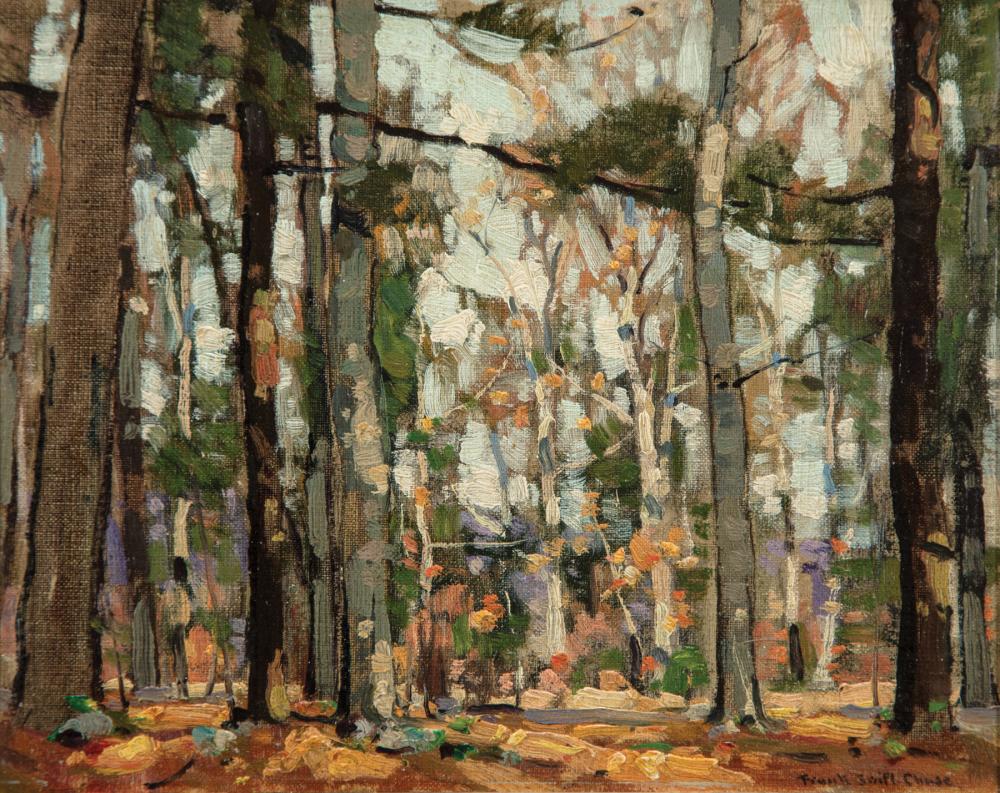 Appraisal: Frank Swift Chase American - Autumn Landscape oil on canvas