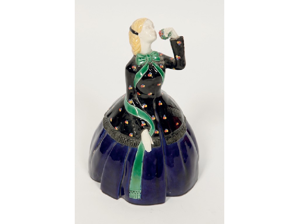 Appraisal: ATTRIBUTED TO MICHAEL POWOLNY A Majolica pottery model of a