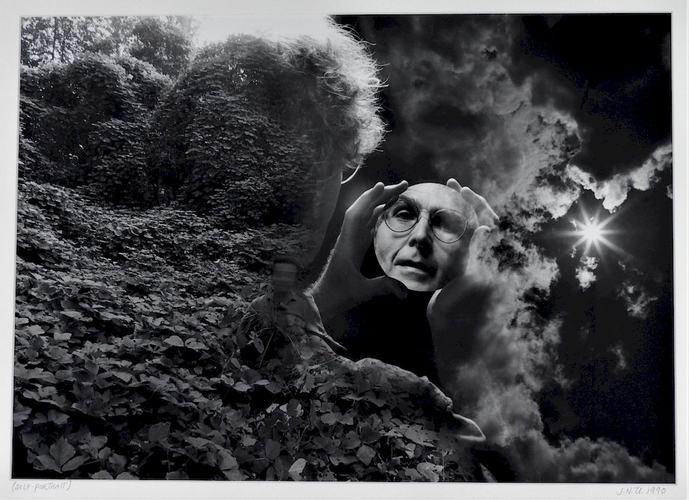 Appraisal: Jerry Norman Uelsmann Surrealist Self Portrait Michigan b Self portrait