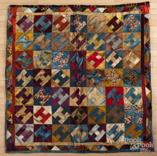 Appraisal: Victorian felt crazy quilt '' x ''