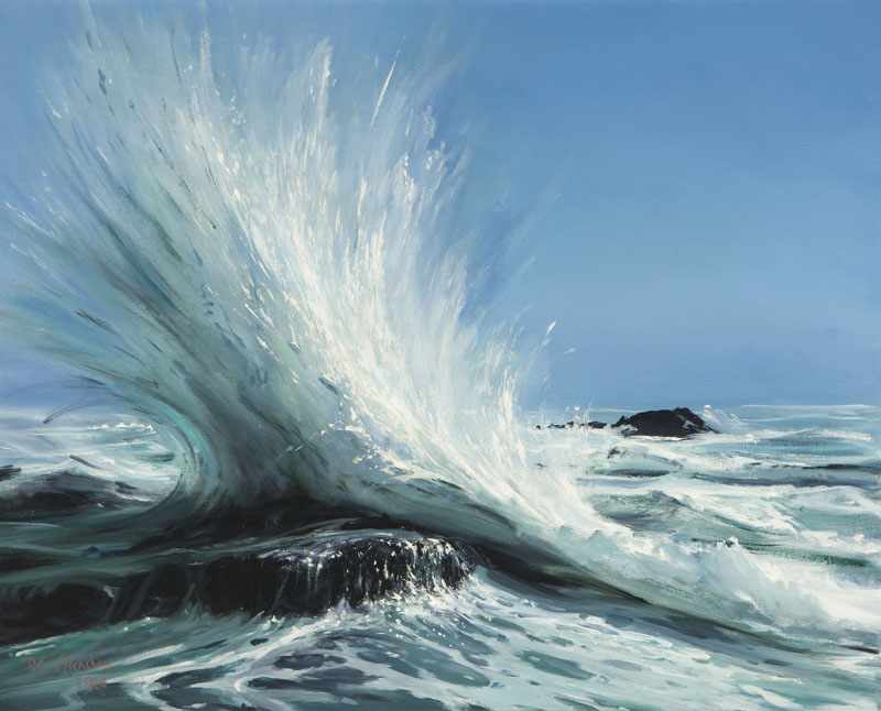 Appraisal: Peter Ellenshaw - Santa Barbara CA Crashing Wave