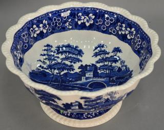 Appraisal: Large Copeland Spode tower footed punch bowl ht in dia