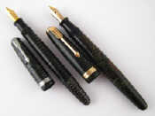 Appraisal: A Parker vacumatic fountain pen in semi translucent silver and