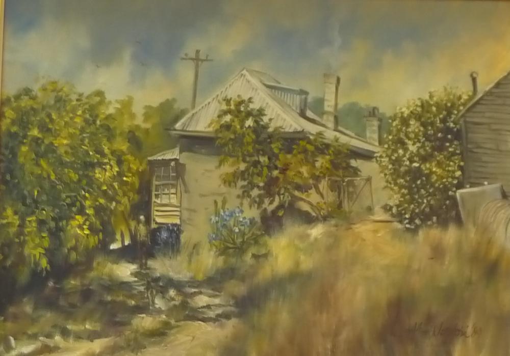 Appraisal: ALAN SARTORI COUNTRY COTTAGE OIL ALAN SARTORI COUNTRY COTTAGE OIL