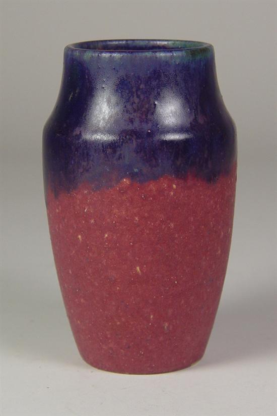 Appraisal: Prang Fulper Pottery Vase Circa - Mauve to navy blue