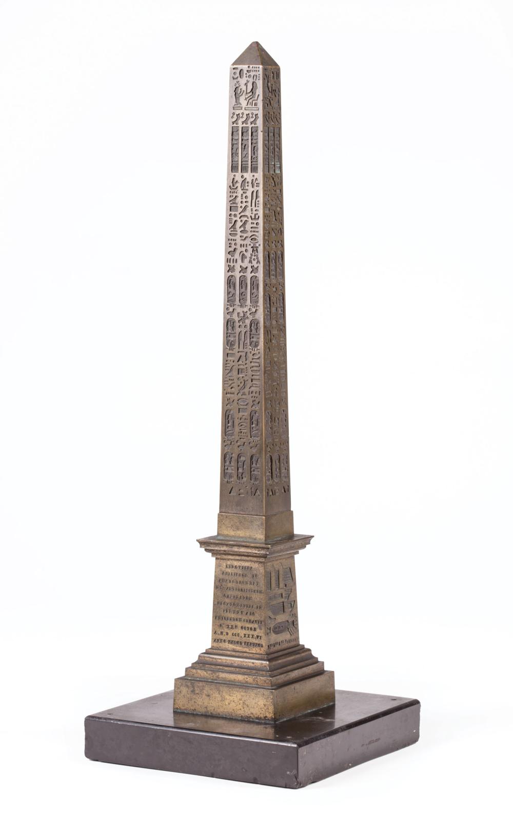 Appraisal: Grand Tour Bronze Model of the Luxor Obelisk th c