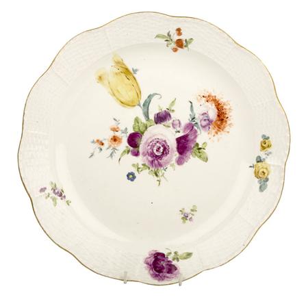 Appraisal: Meissen Floral Decorated Porcelain Charger Estimate -