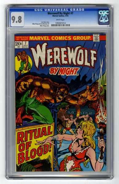 Appraisal: Werewolf By Night CGC Marvel Comics Click for full description