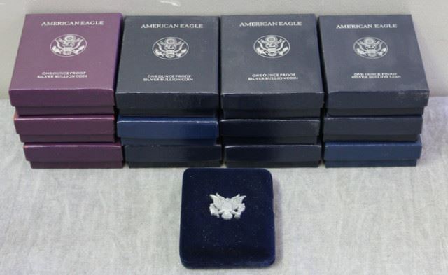 Appraisal: America Eagle Proof Silver Collection pcs no outer box x