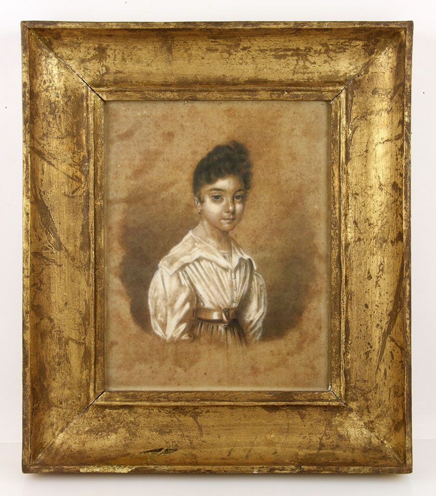 Appraisal: - Portrait of a Young Girl Portrait of a young