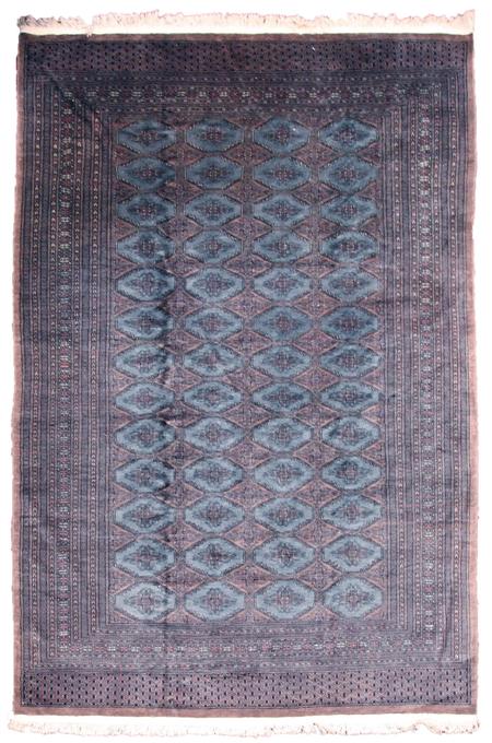 Appraisal: A Bokhara carpet modern the slate blue and pale brown