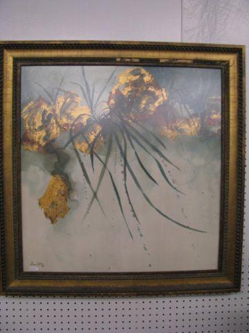 Appraisal: Armor Keller Watercolor of Flowers signed dated